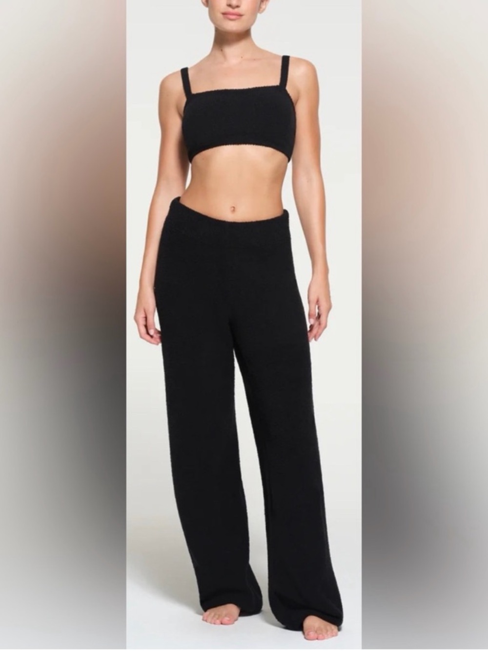SKIMS COZY LIGHT PANTS - NWT - ONYX - L